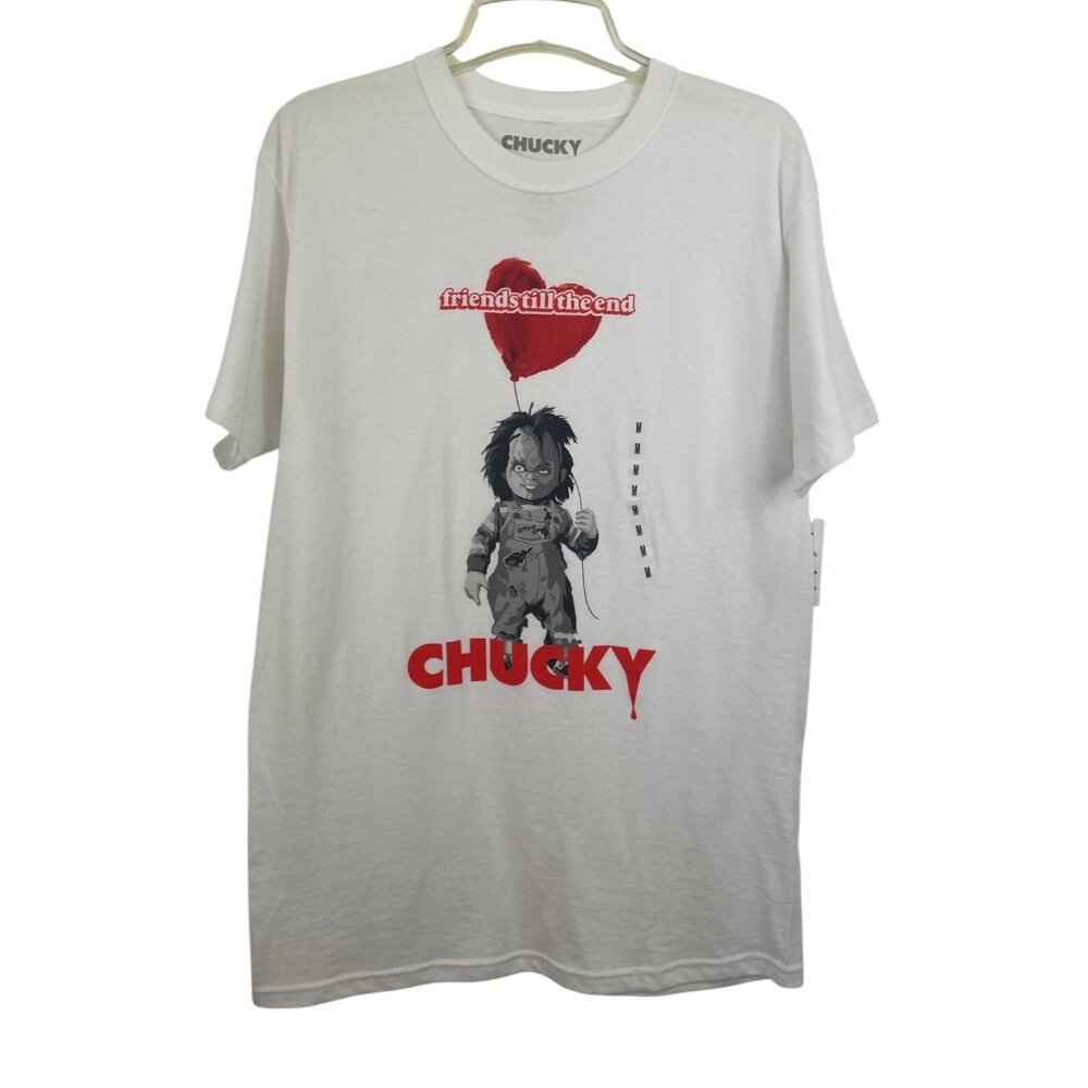 Childs Play Chucky T-Shirt Mens Size M Friends Till The End Short Sleeve Tee